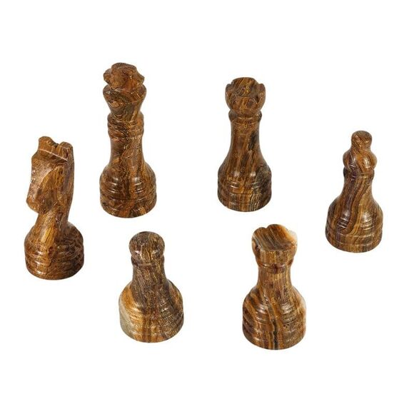 Marble Chess Pieces with storage stone Chess pieces for him, unique chess pieces - Picture 2 of 10